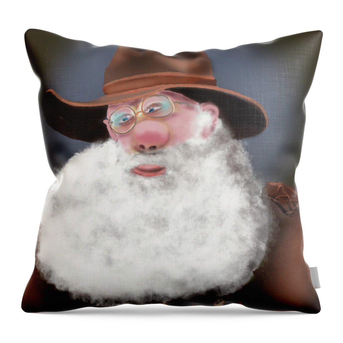 Old Age Throw Pillow featuring the digital art This Old Man by Doug Gist