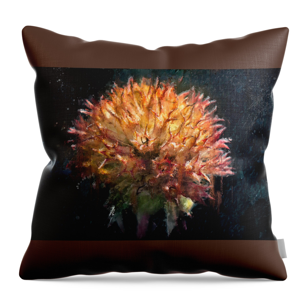 Flower Throw Pillow featuring the photograph Through Adversity by Carrie Hannigan