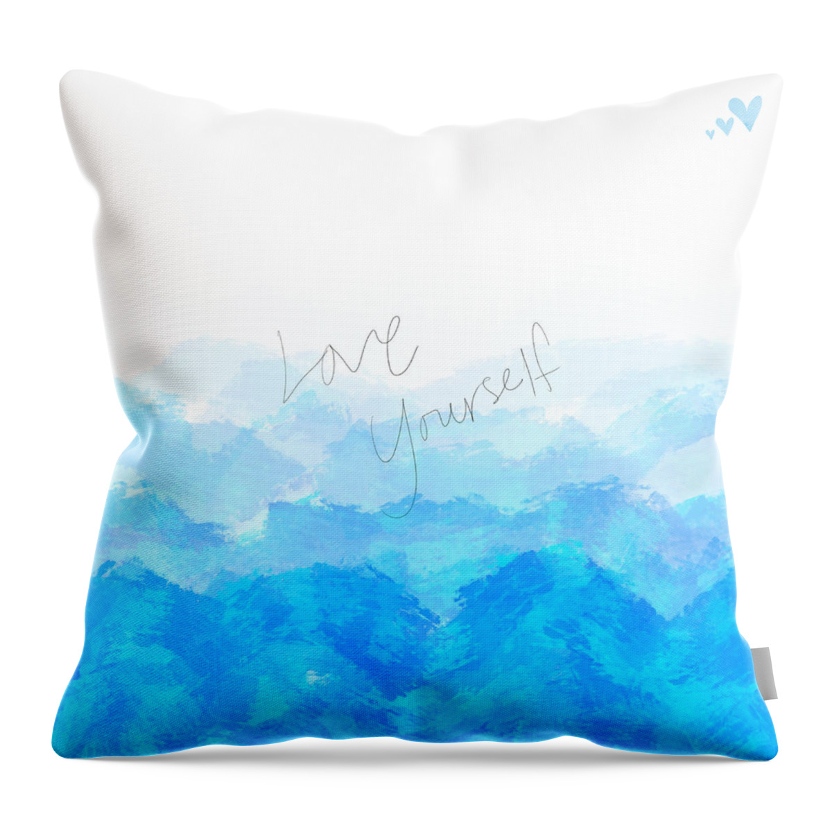 Love Yourself Throw Pillow featuring the digital art Through the Storm by Amber Lasche