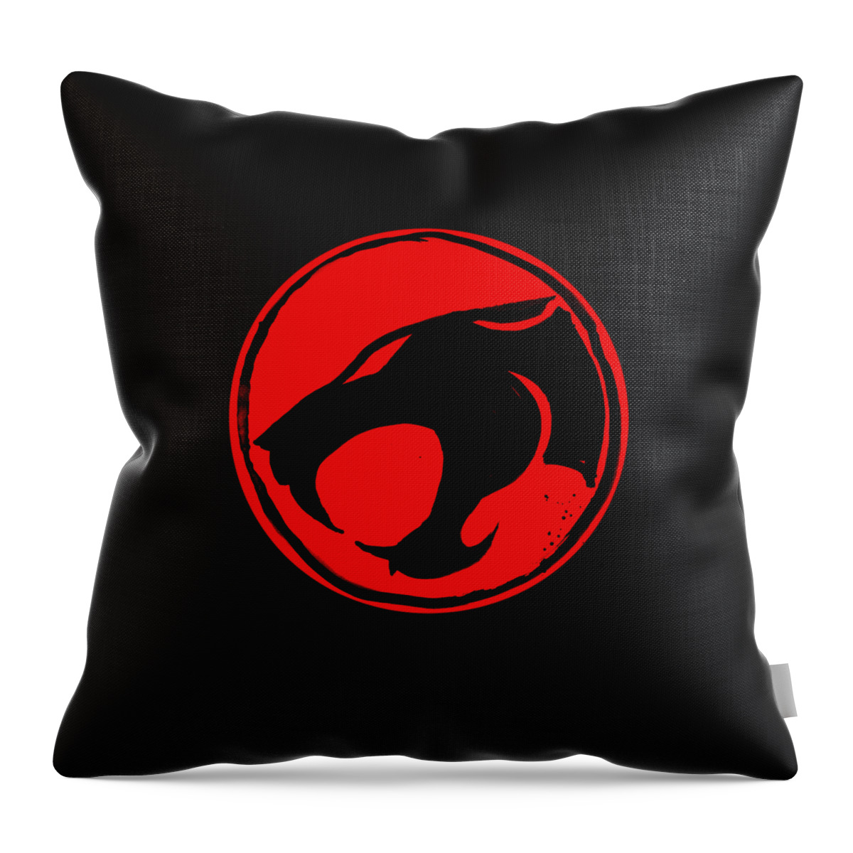 Thundercats Throw Pillow featuring the drawing Thundercats Logo by Pechane Sumie