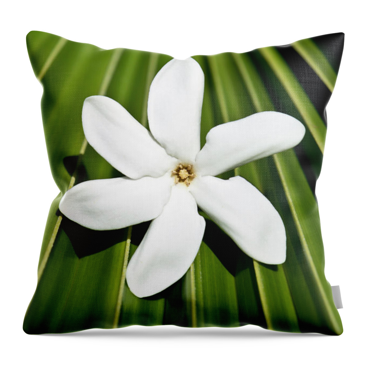 Tiare Throw Pillow featuring the photograph Tiare 2 by Tanya G Burnett