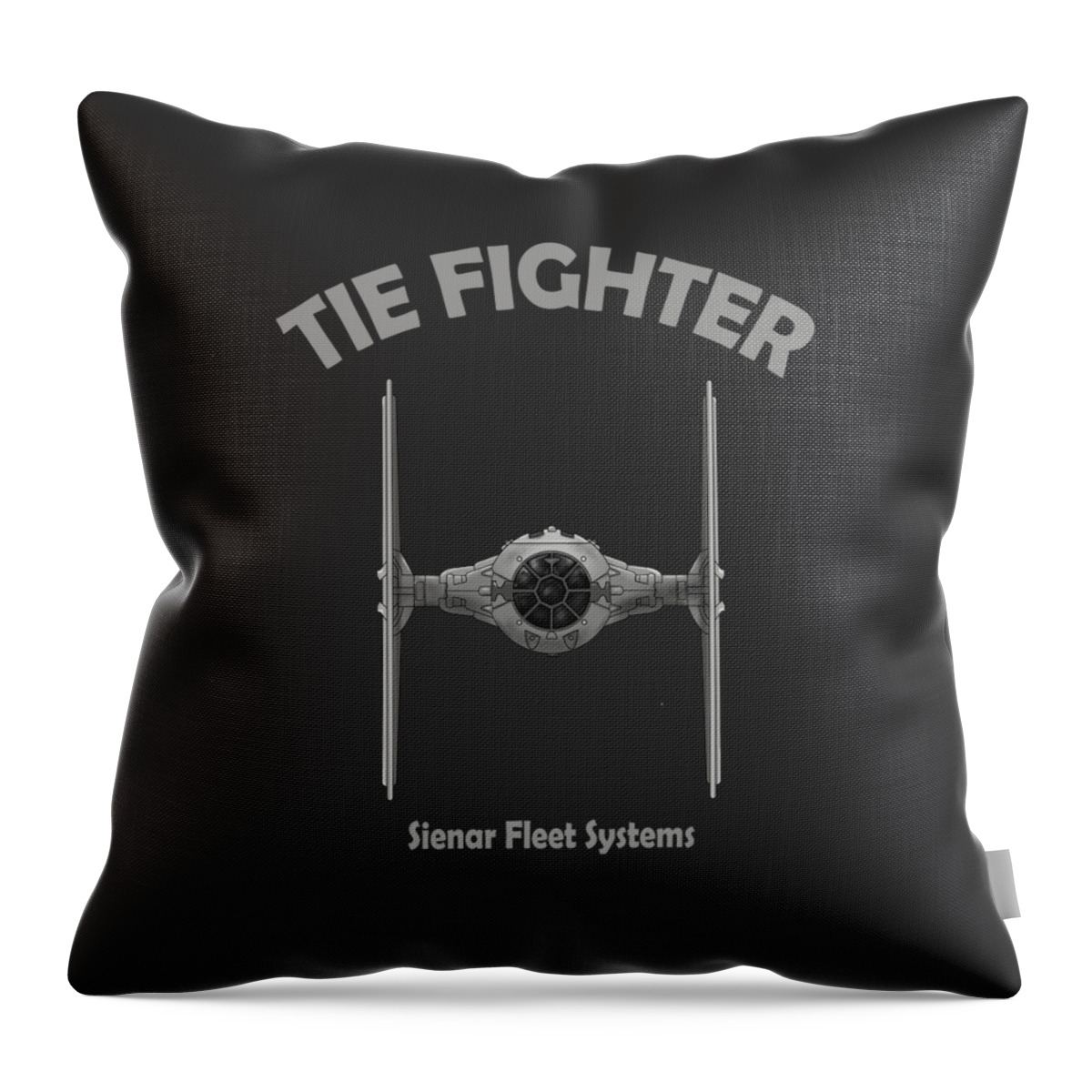 Tie Fighter Throw Pillow featuring the photograph Tie Fighter by Mark Rogan