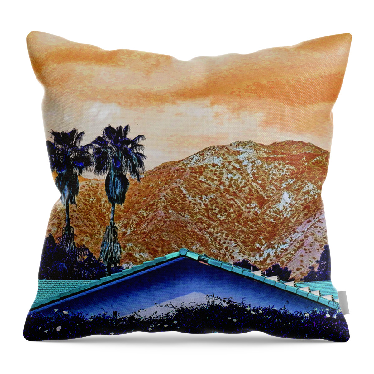Tint Throw Pillow featuring the photograph Tinted Verdugos by Andrew Lawrence
