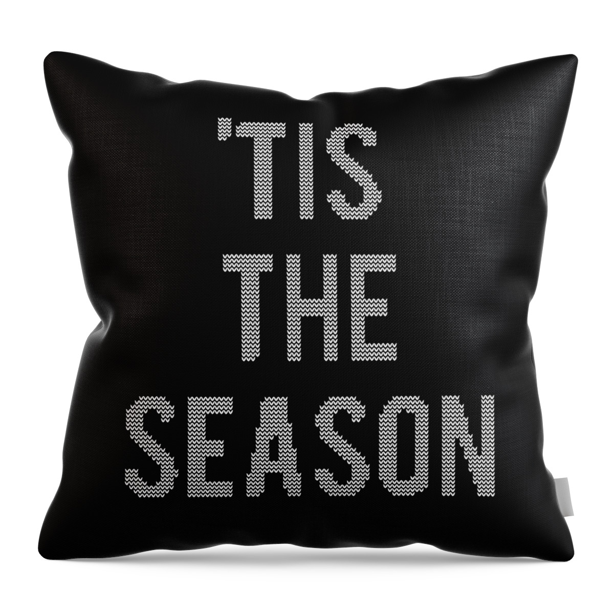 Christmas 2023 Throw Pillow featuring the digital art Tis The Season Funny Christmas by Flippin Sweet Gear