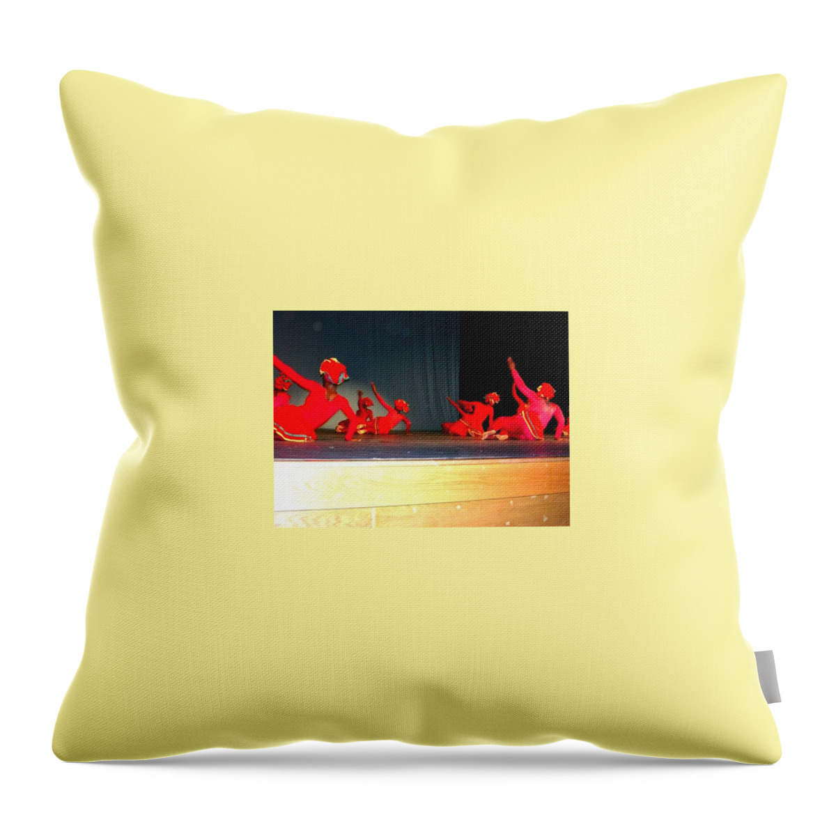  Throw Pillow featuring the photograph Tivoli Dance Troupe by Trevor A Smith