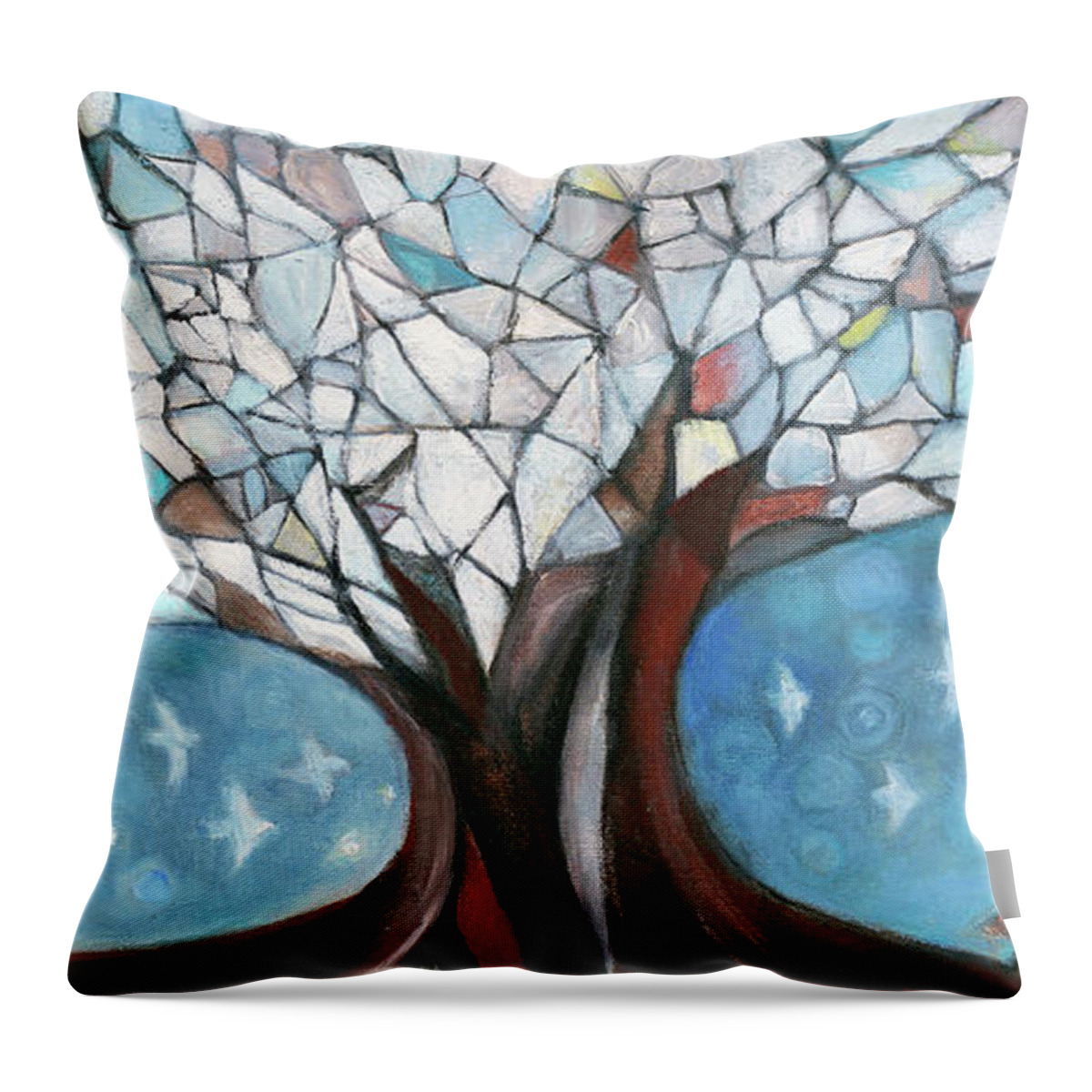 Fox Throw Pillow featuring the painting To The Wind 2 by Manami Lingerfelt