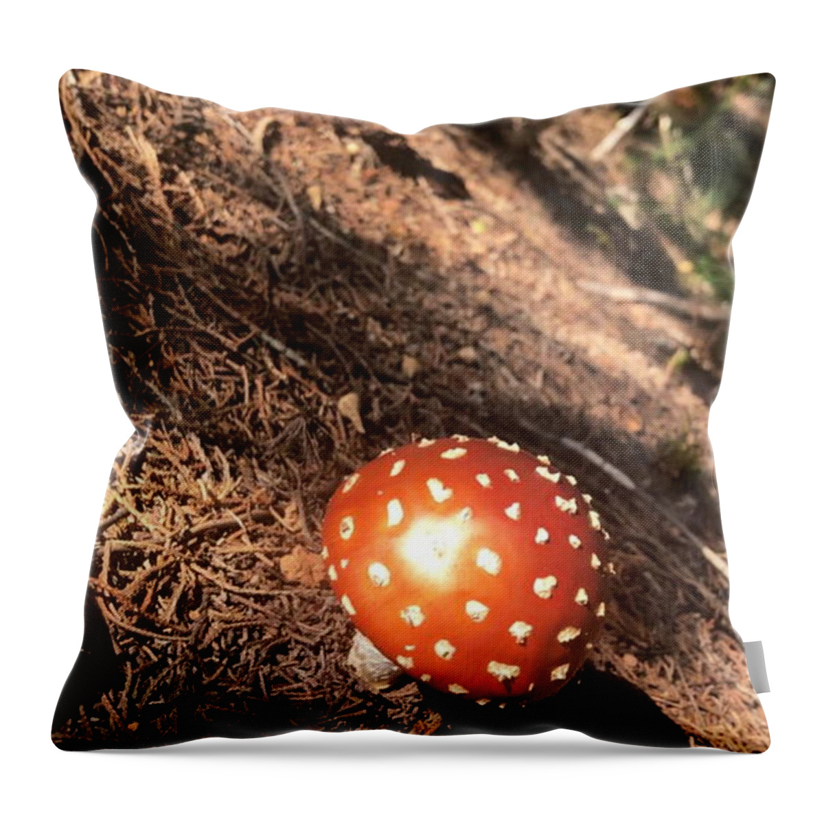 All Throw Pillow featuring the digital art Toadstools 1 KN52 by Art Inspirity