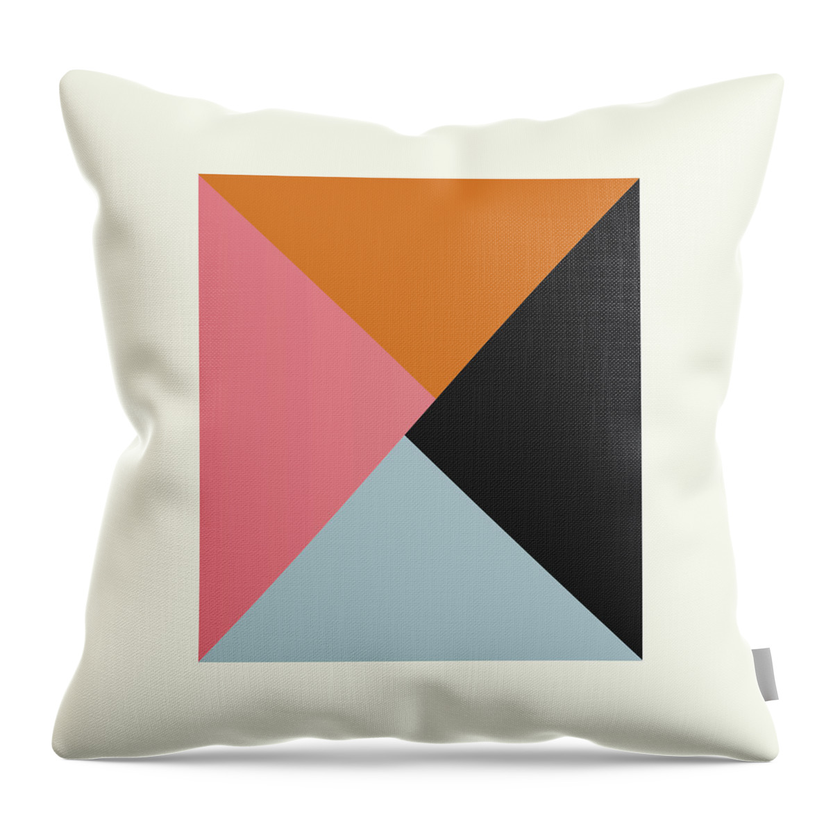 Burnt Orange Throw Pillow featuring the digital art Together, We Will by Ultra Pop