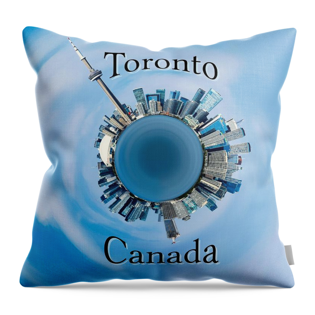 Toronto Throw Pillow featuring the photograph Toronto Ontario Canada planet Photo 213 by Lucie Dumas