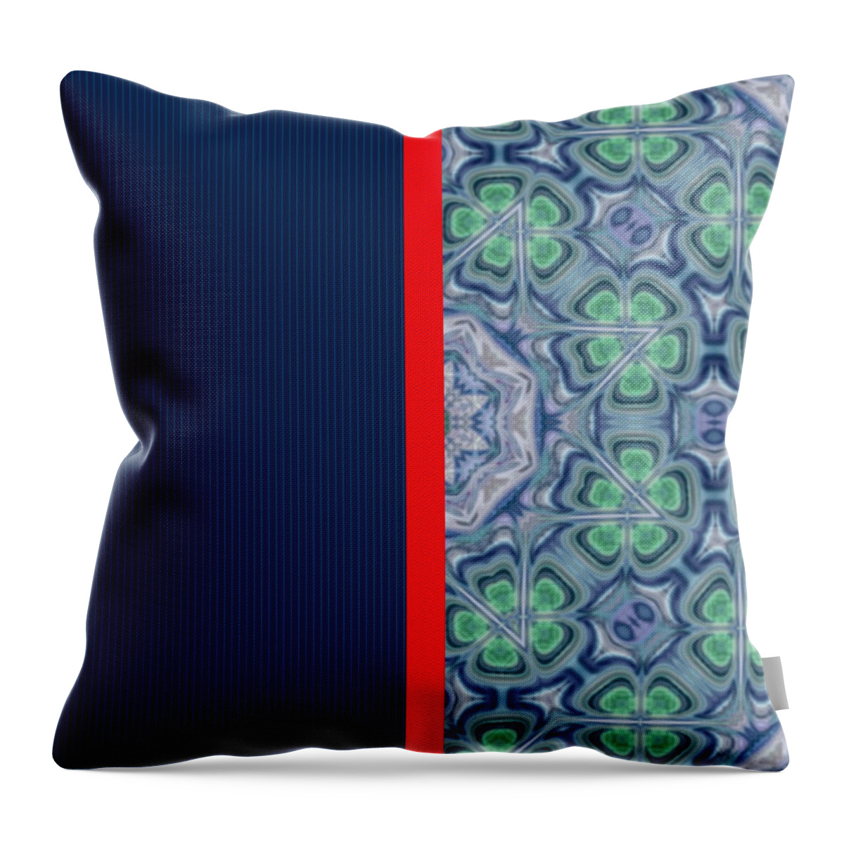 Blue Throw Pillow featuring the digital art Totally Telda by Designs By L