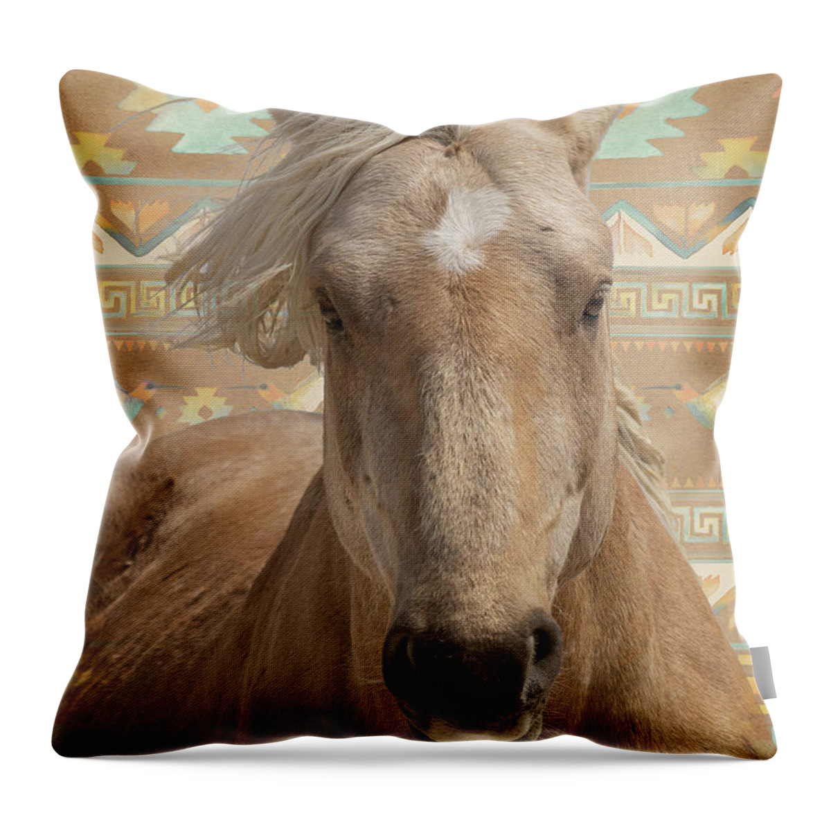 Wild Horses Throw Pillow featuring the photograph Traditions by Mary Hone