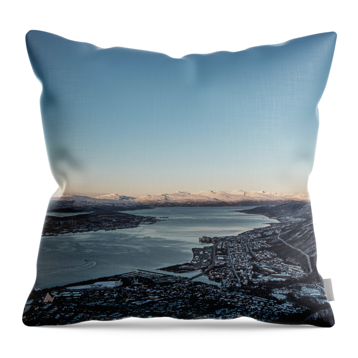 Basilica Throw Pillow featuring the photograph Tromso, Norway by Vaclav Sonnek
