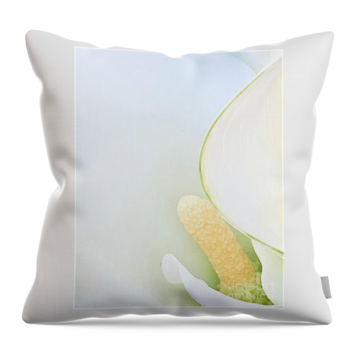 Saint Throw Pillow featuring the photograph Tuesdays With Saint Anthony -the Calla Lily by Tiesa Wesen