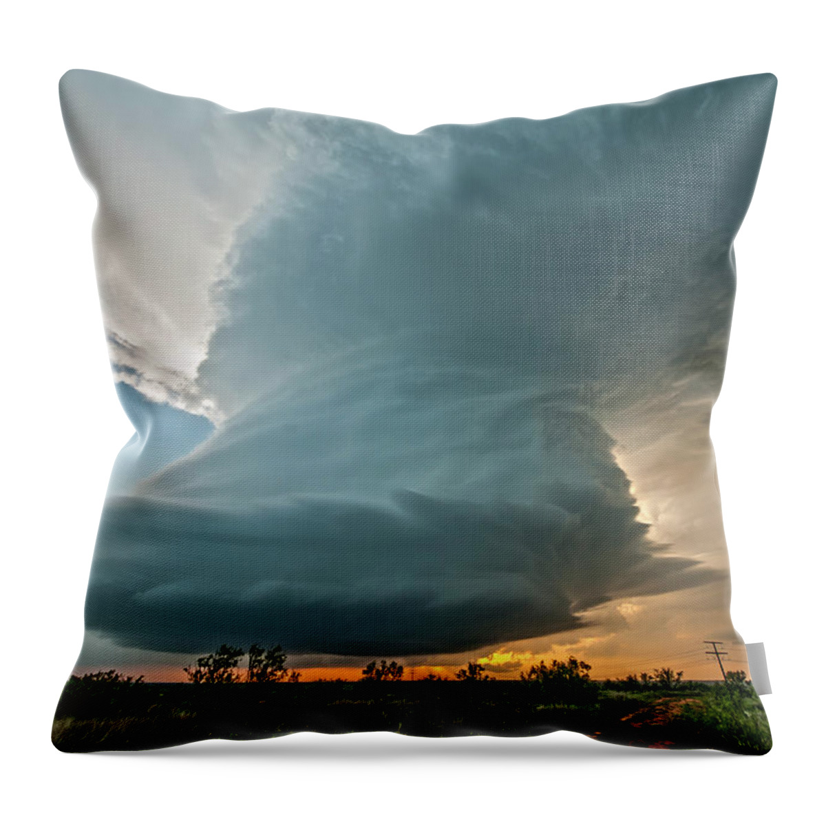 Weather Throw Pillow featuring the photograph Turkey, Texas by Colt Forney