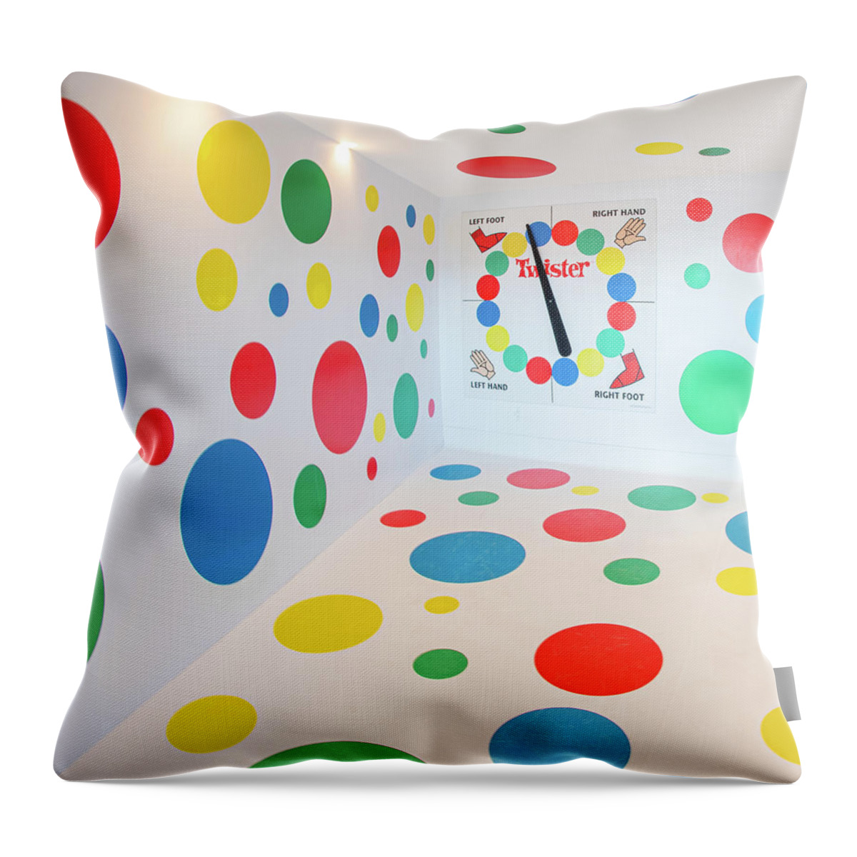 Right Hand Red Throw Pillow featuring the photograph Twister by Sylvia Goldkranz