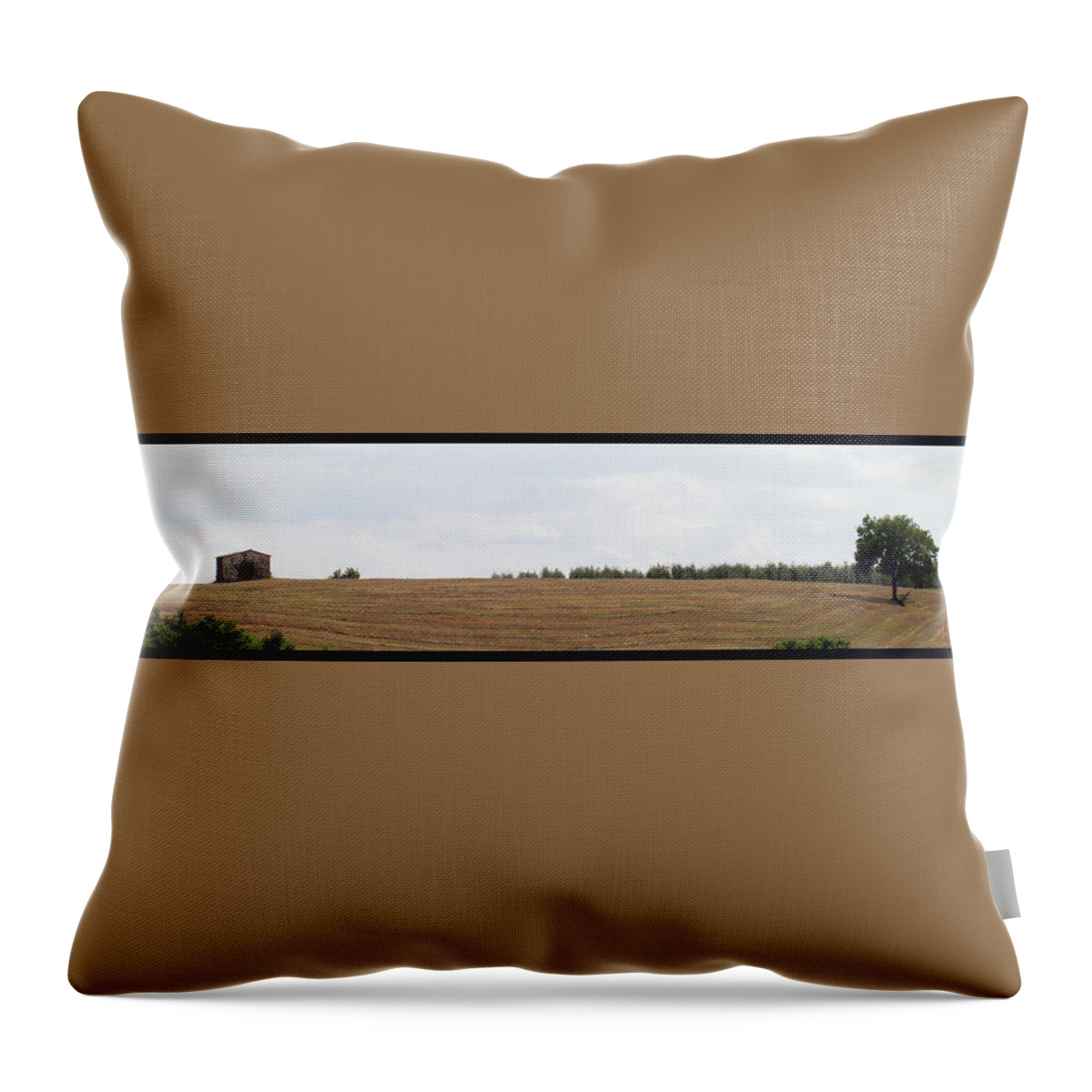 Landscape Throw Pillow featuring the photograph Under the Tuscan Sun by WonderlustPictures By Tommaso Boddi