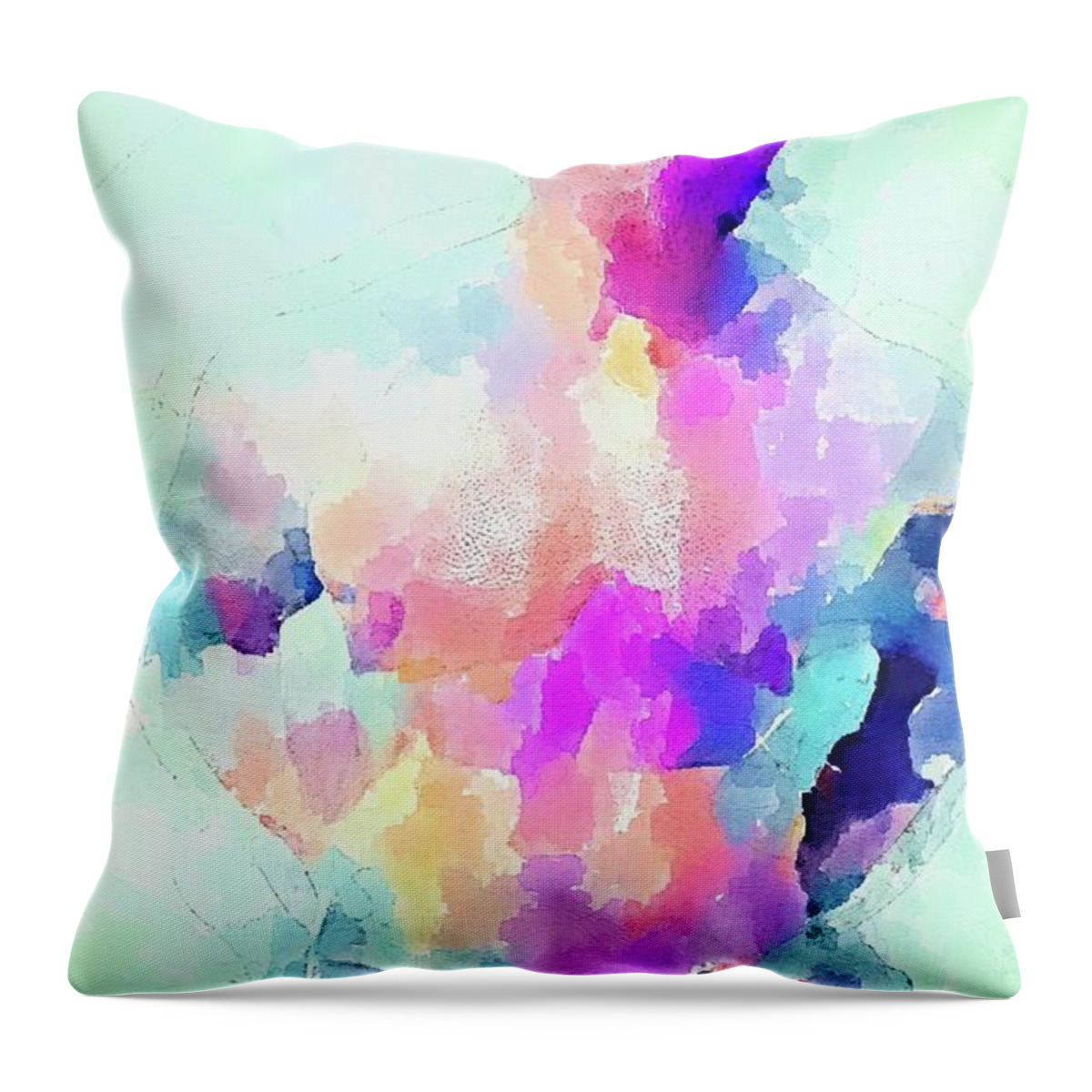 Homoerotic Art Throw Pillow featuring the painting Unfastened by Homoerotic Art