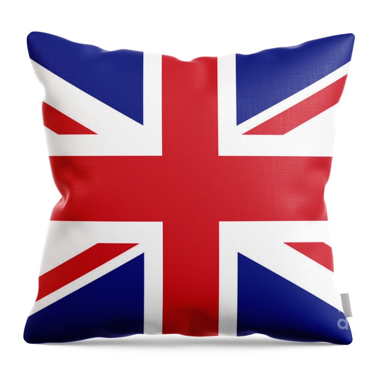 British Throw Pillow featuring the digital art Union Jack Flag of UK by Sterling Gold