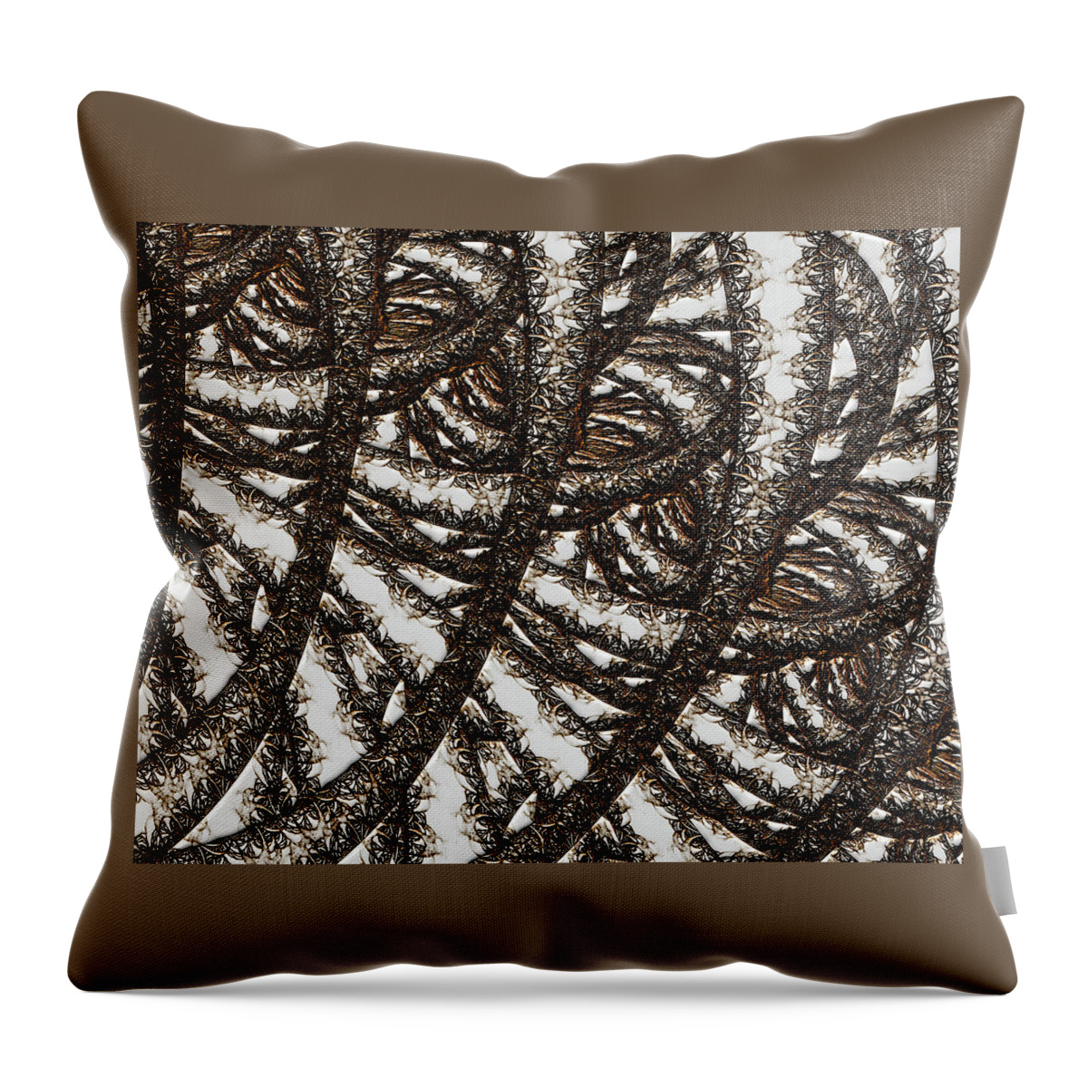 Untangled Throw Pillow featuring the digital art Untangled by Carmen Hathaway