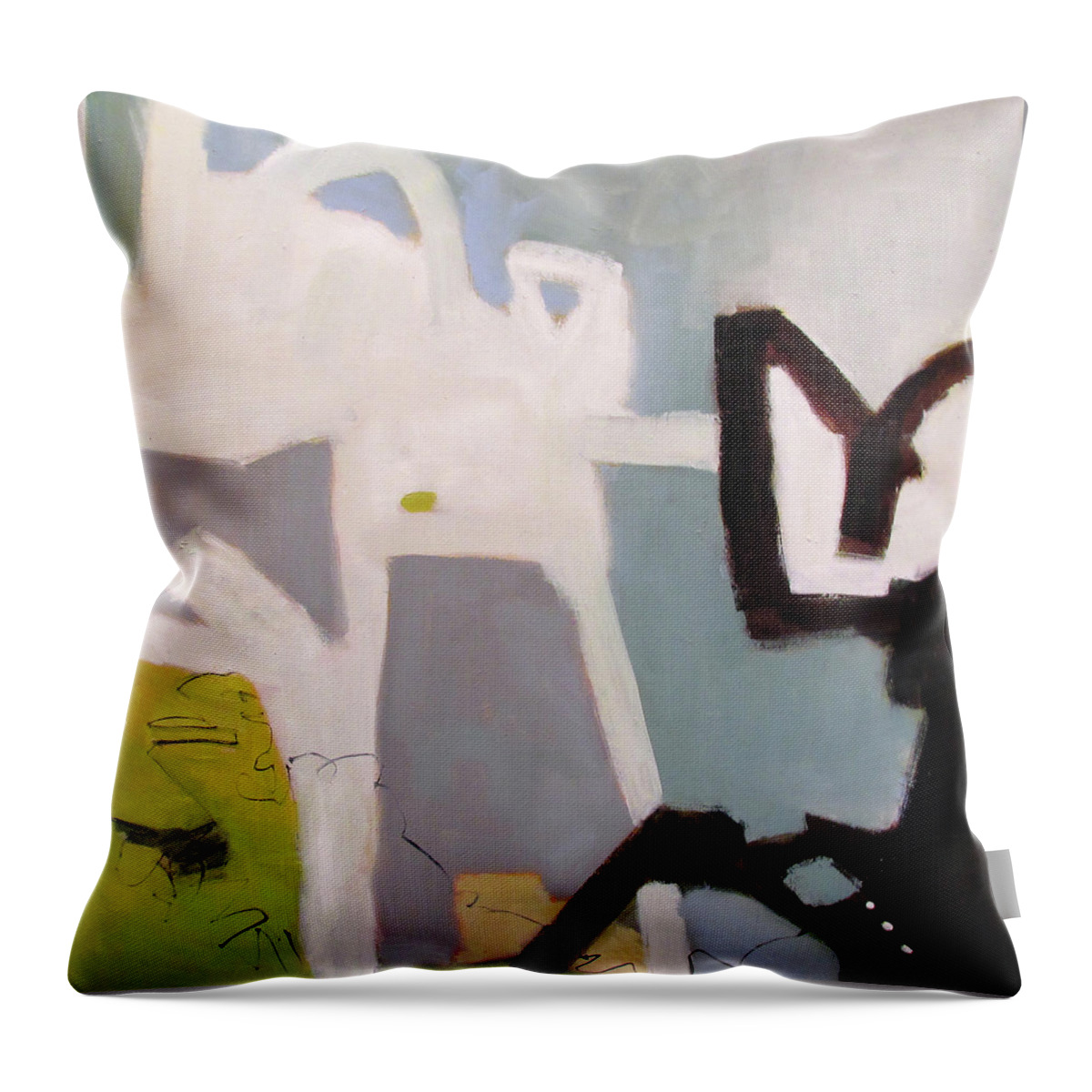 Untitled Throw Pillow featuring the painting Untitled by Chris Gholson