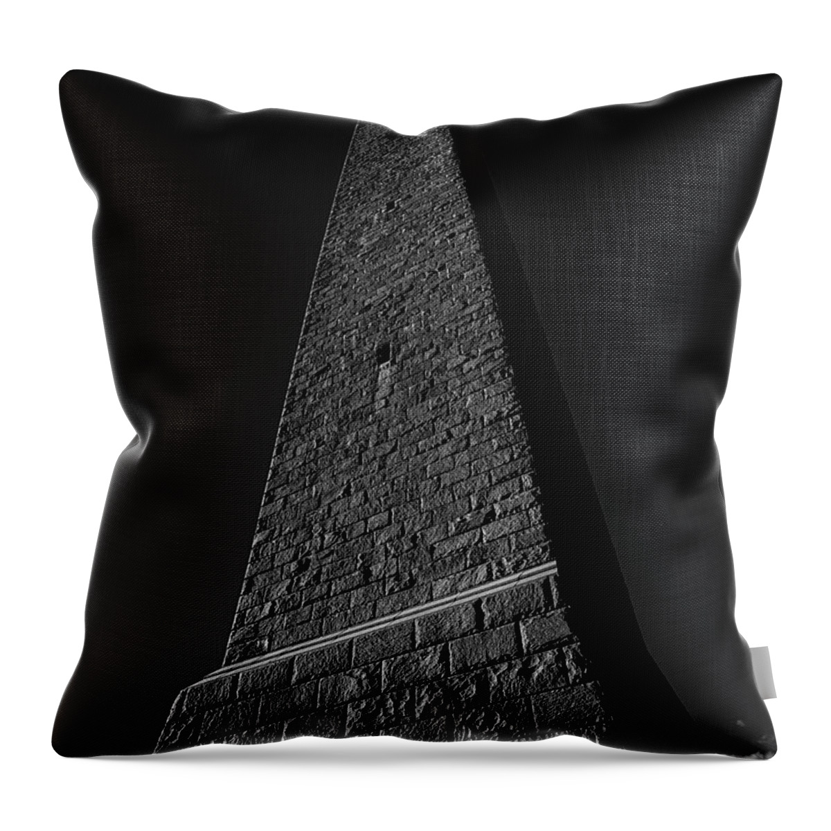 High Point State Park Throw Pillow featuring the photograph USA War Veteran Memorial NJ 2 by Amelia Pearn