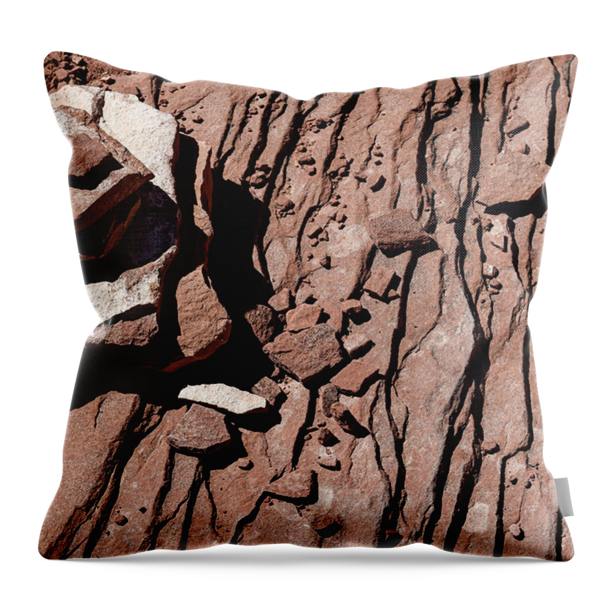 Abstract Throw Pillow featuring the photograph Utah Abstract Photography 20180515-13 by Rowan Lyford