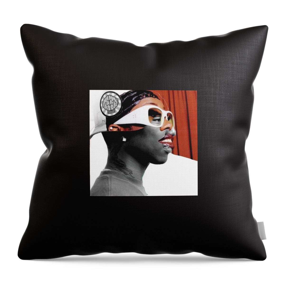 Hiphop Throw Pillow featuring the digital art VA Finest by Corey Wynn