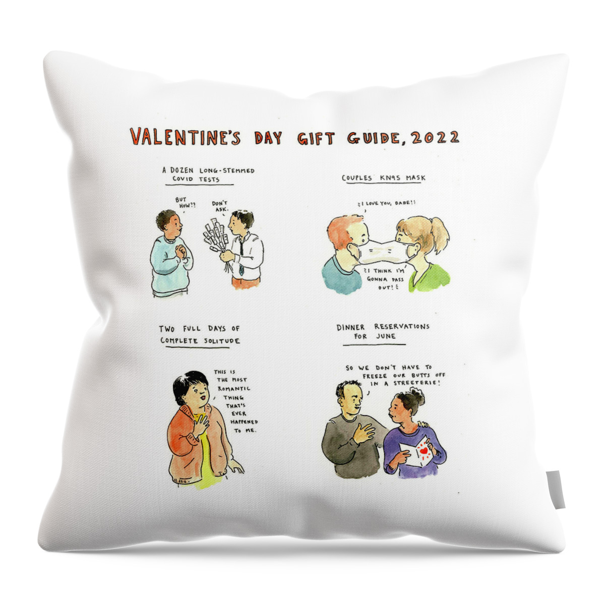 Valentine's Day Gift Guide Throw Pillow