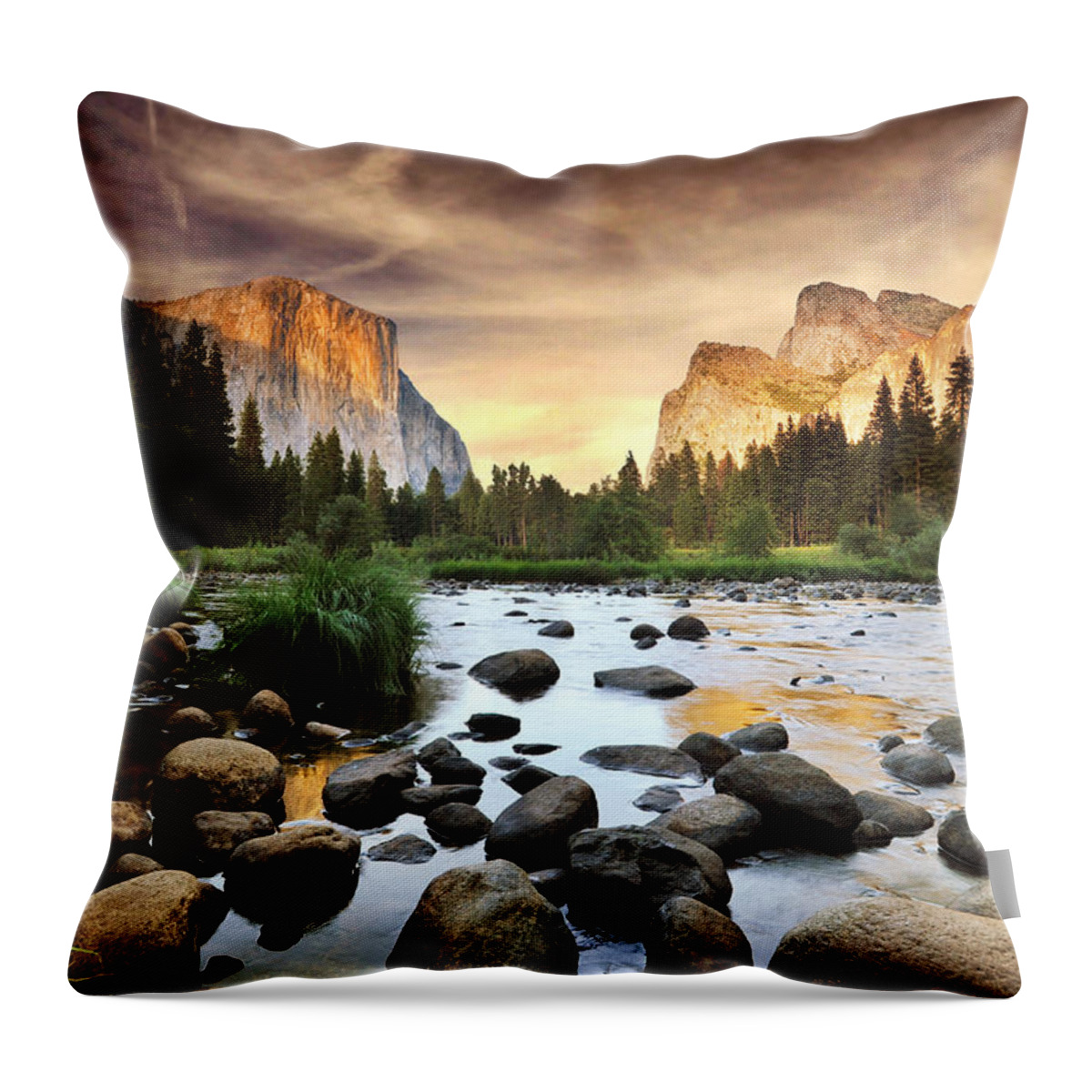 Scenics Throw Pillow featuring the photograph Valley Of Gods by John B. Mueller Photography