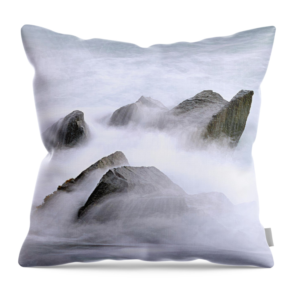 Velvet Surf Throw Pillow featuring the photograph Velvet Surf by Marty Saccone