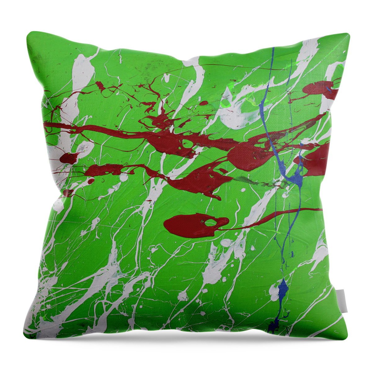  Throw Pillow featuring the painting Ventus by Embrace The Matrix