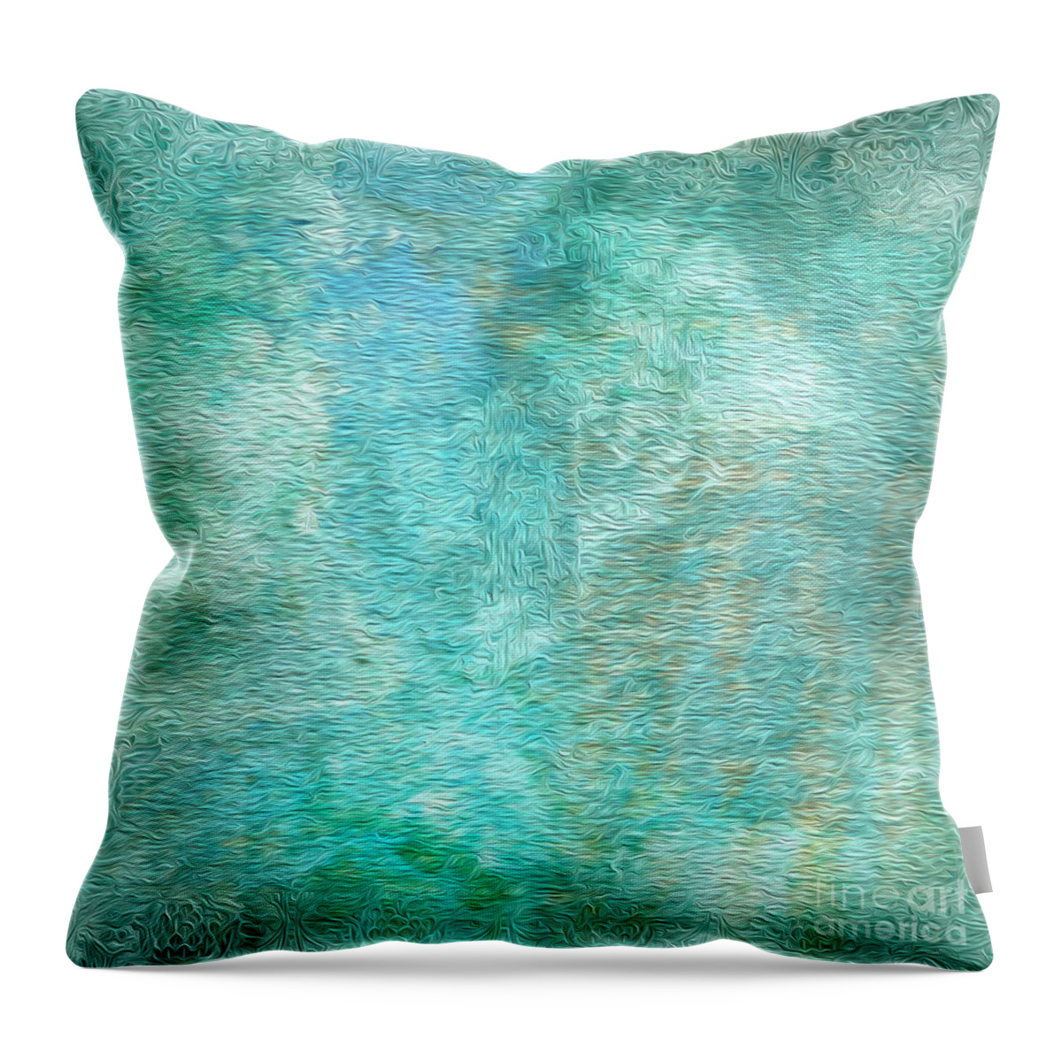 Victorian Design Throw Pillow featuring the mixed media Victorian by Toni Somes