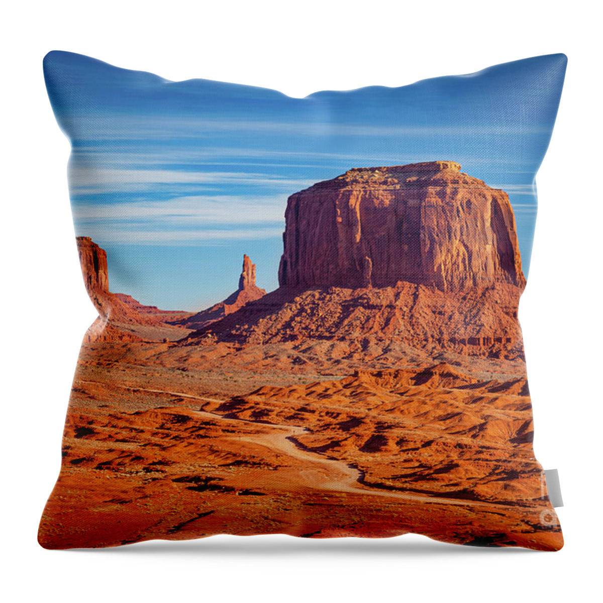 Monument Valley Throw Pillow featuring the photograph John Ford Point View - Monument Valley by Brian Jannsen