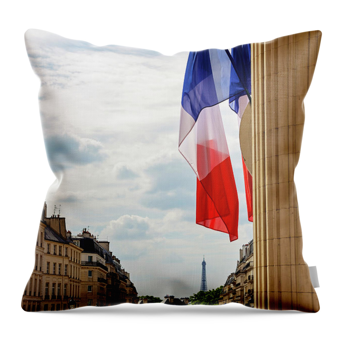 Paris Throw Pillow featuring the photograph View from the Pantheon - Paris, France by Melanie Alexandra Price