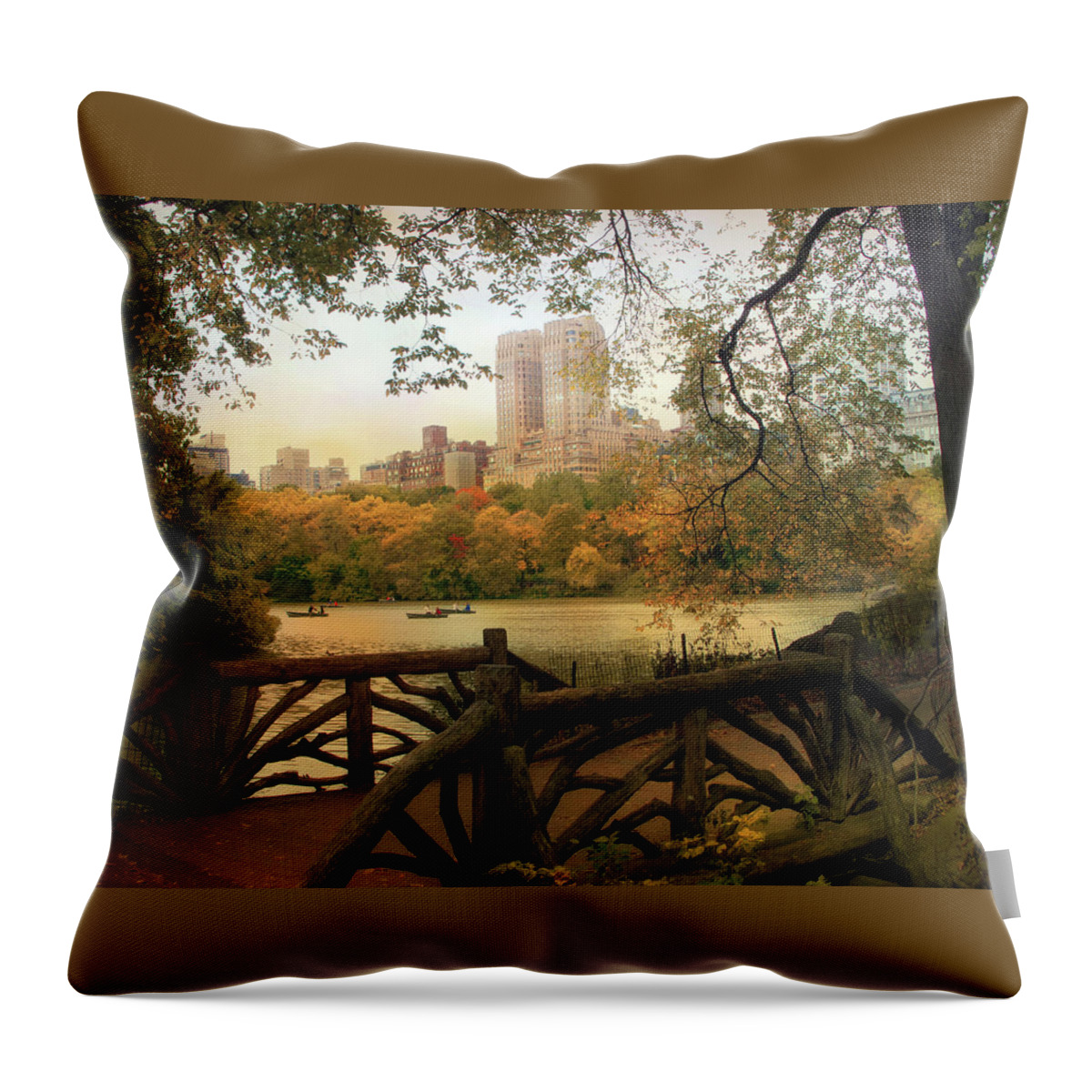 Nature Throw Pillow featuring the photograph View from the Ramble by Jessica Jenney