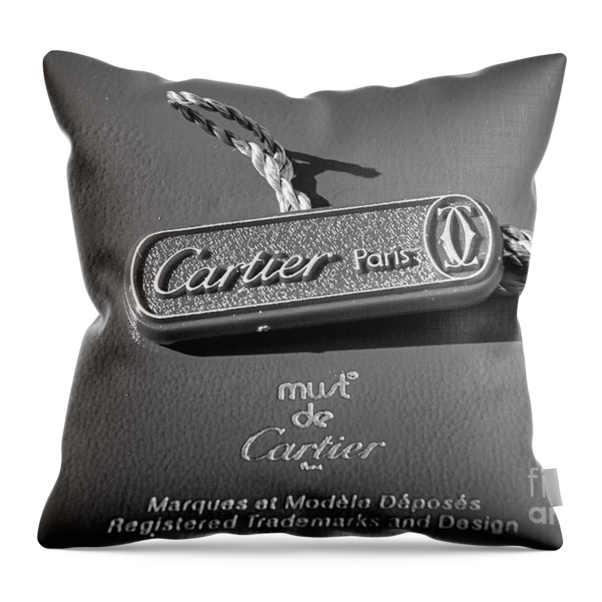 Must De Cartier Throw Pillow featuring the photograph Vintage must de cartier paris by Stefano Senise