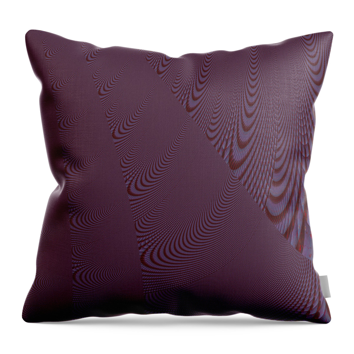 Fractal Throw Pillow featuring the digital art Violet Symphony by Stephane Poirier