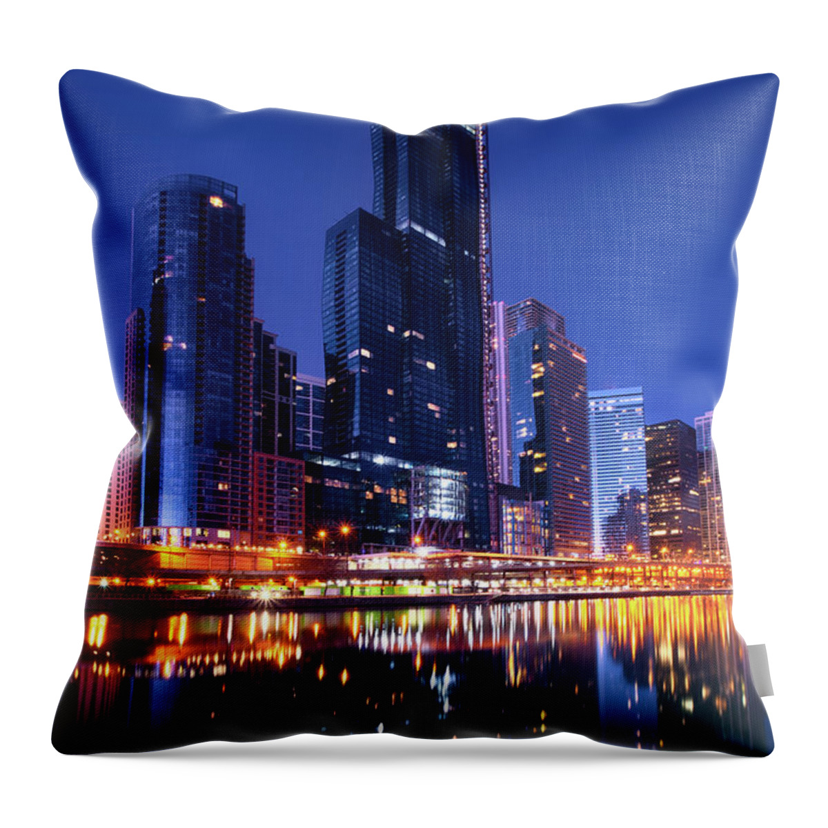 Architecture Throw Pillow featuring the photograph Vista Blues by Raf Winterpacht