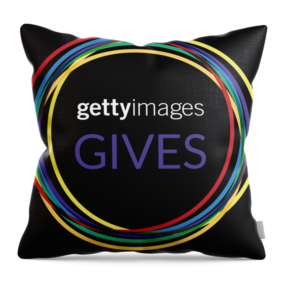 Logo Throw Pillow featuring the digital art Volunteer by Getty Images