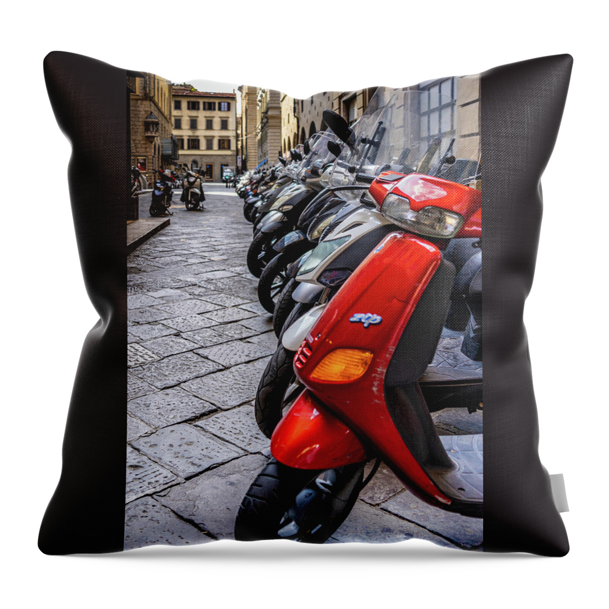 Tuscany Throw Pillow featuring the photograph Vroom by Marian Tagliarino