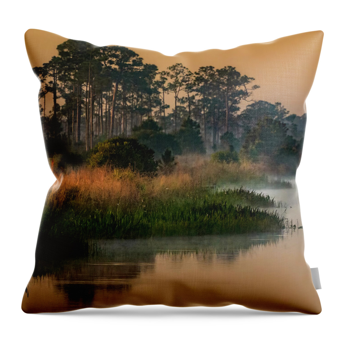 Everglades Throw Pillow featuring the photograph Waking Up In The Glades by Rebecca Herranen