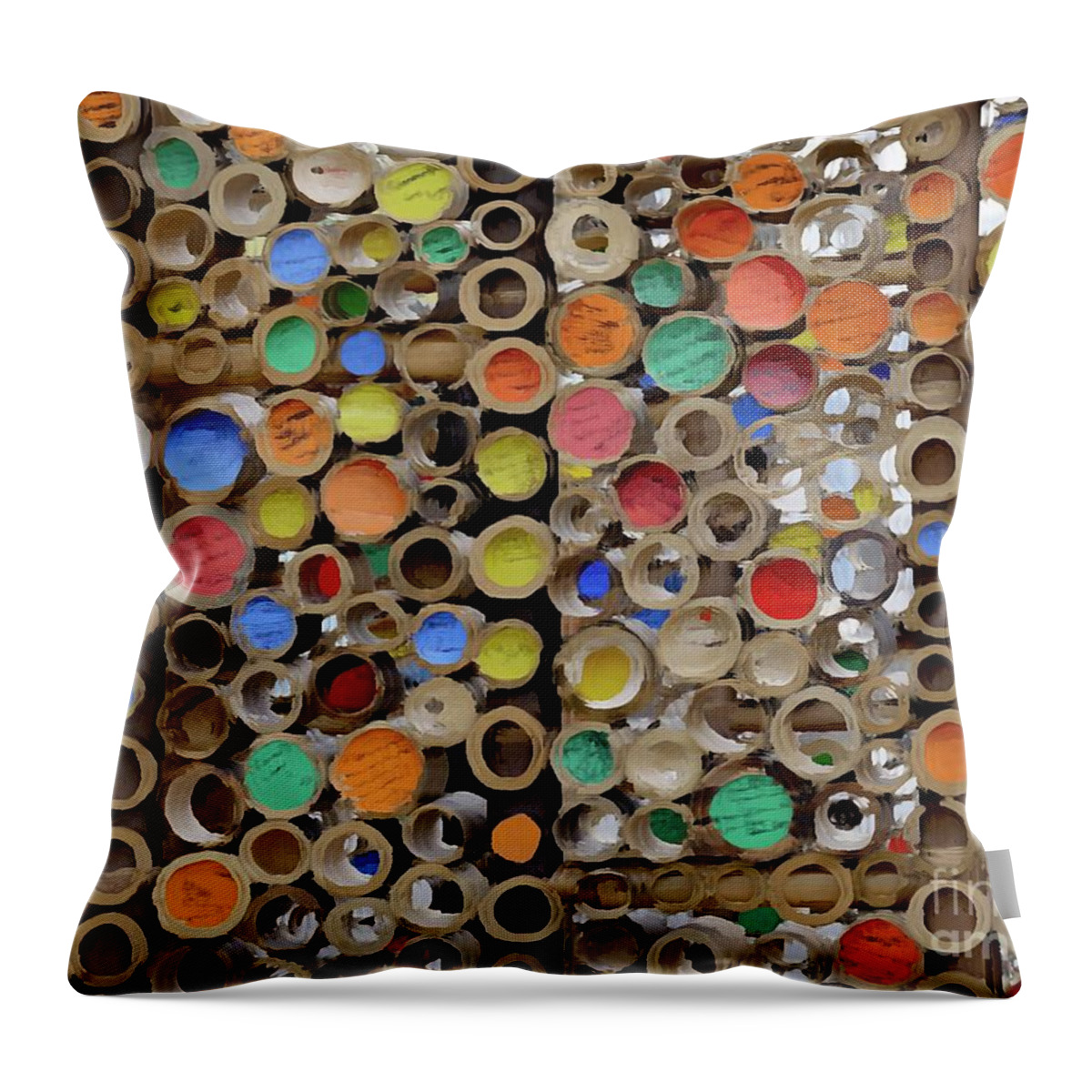 Art Throw Pillow featuring the digital art Wall Art by On da Raks