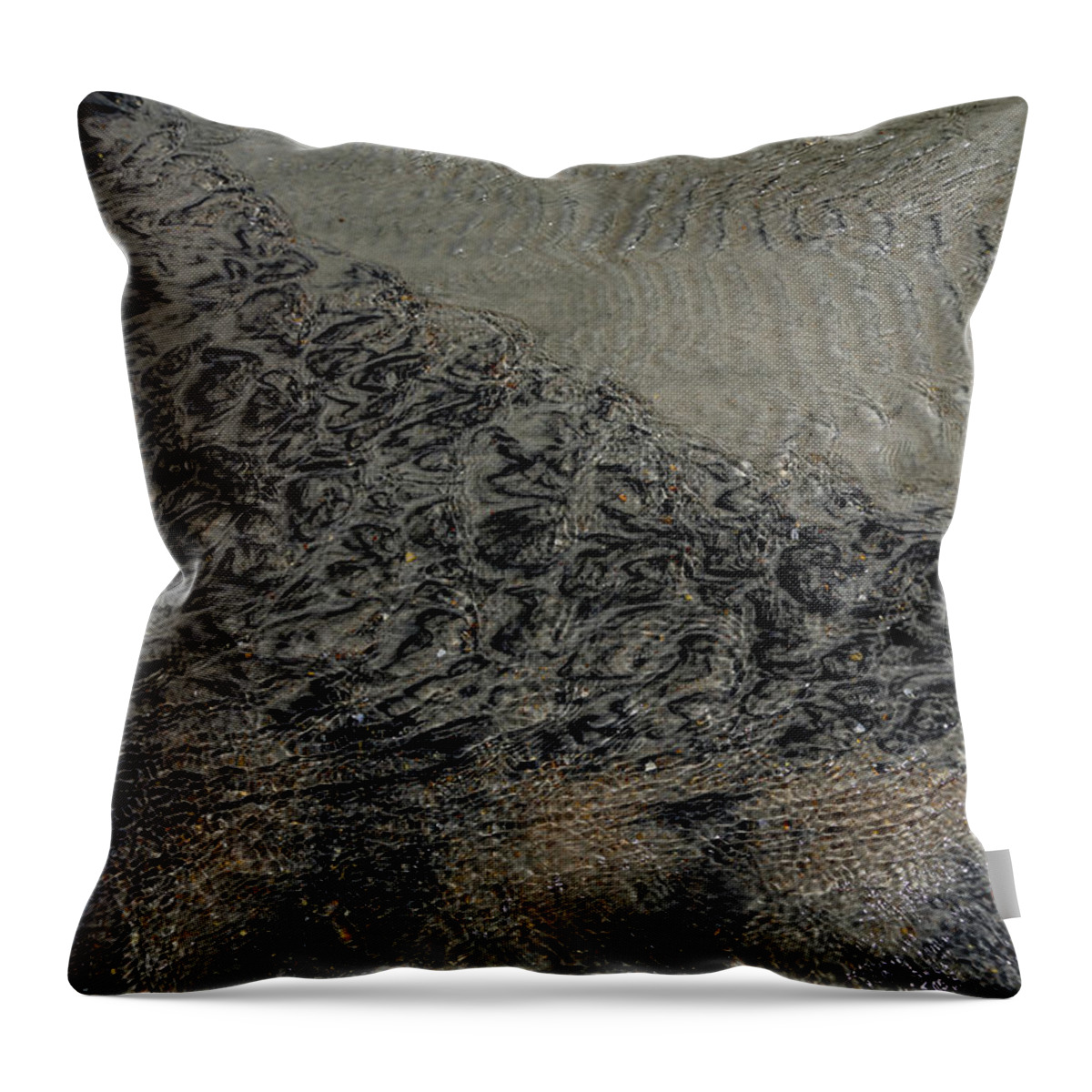 Copyright Elixir Images Throw Pillow featuring the photograph Water Abstract #2 by Santa Fe