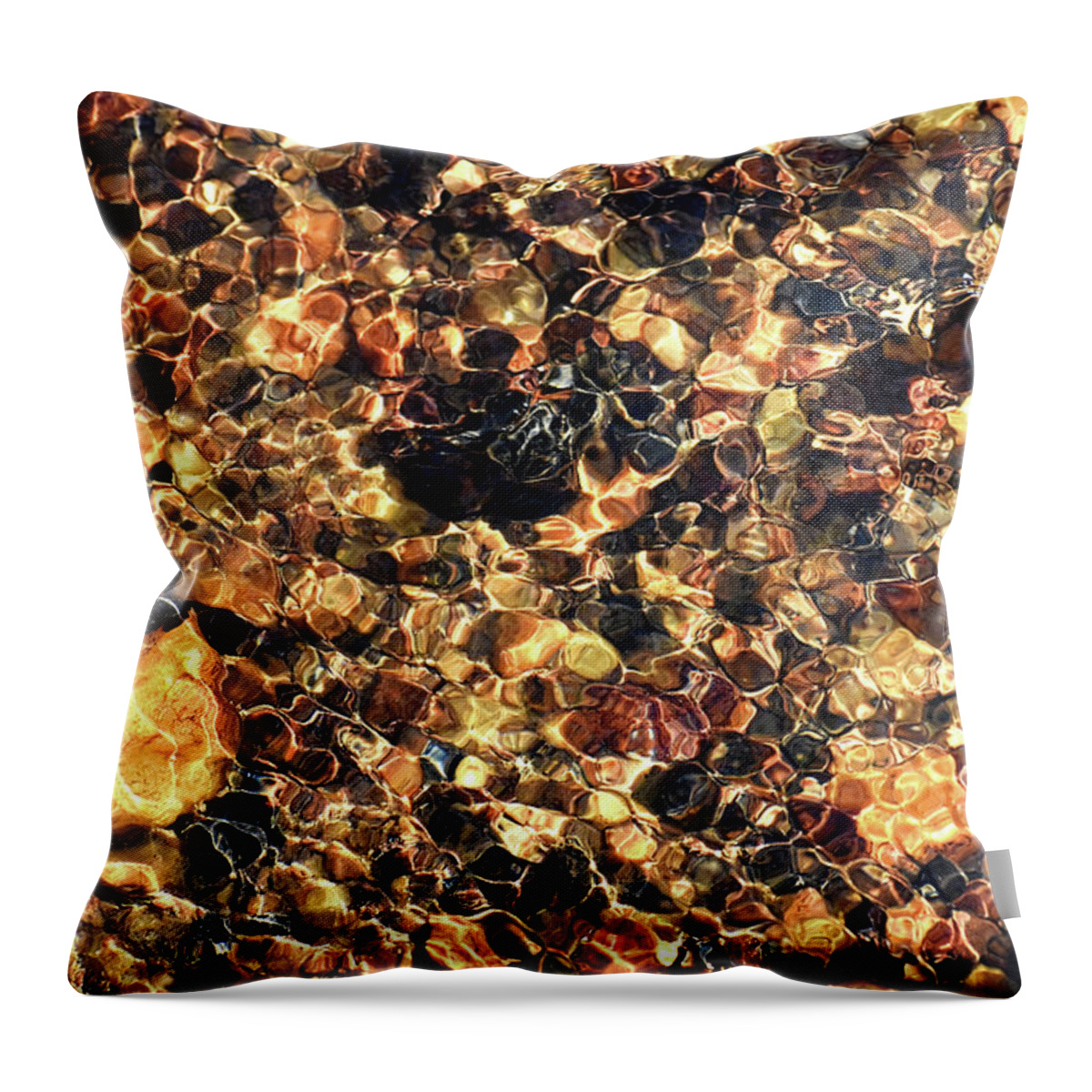 Stone Throw Pillow featuring the photograph Water and Stone by Jason Bohannon