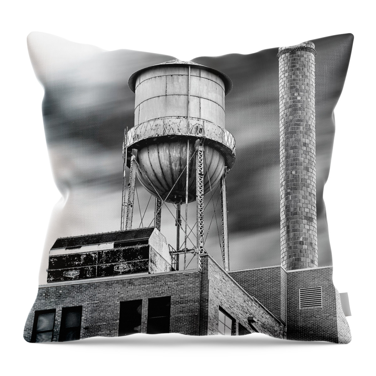 Fine Art Throw Pillow featuring the photograph Water Tower by Tony Locke