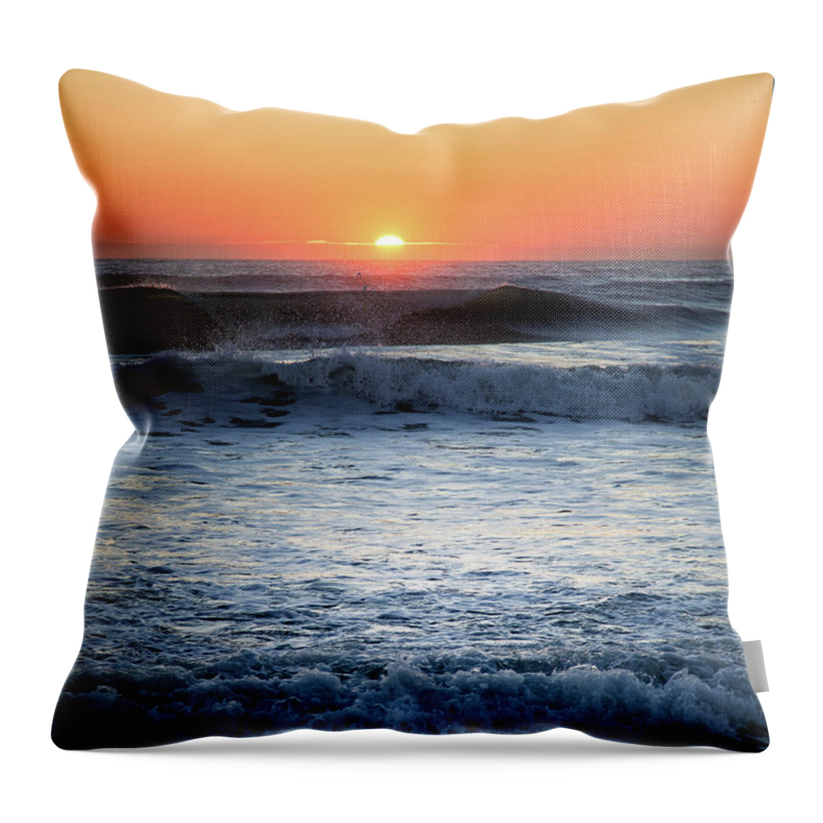 Waves Throw Pillow featuring the photograph Wave Cascade by Becqi Sherman
