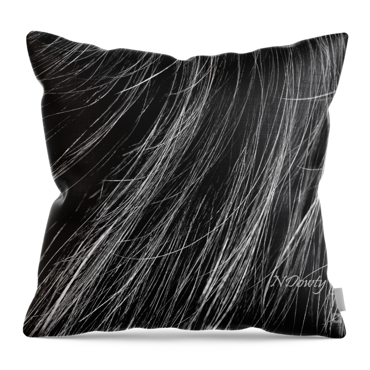 Waves Of Grey Throw Pillow featuring the photograph Waves of Grey by Natalie Dowty