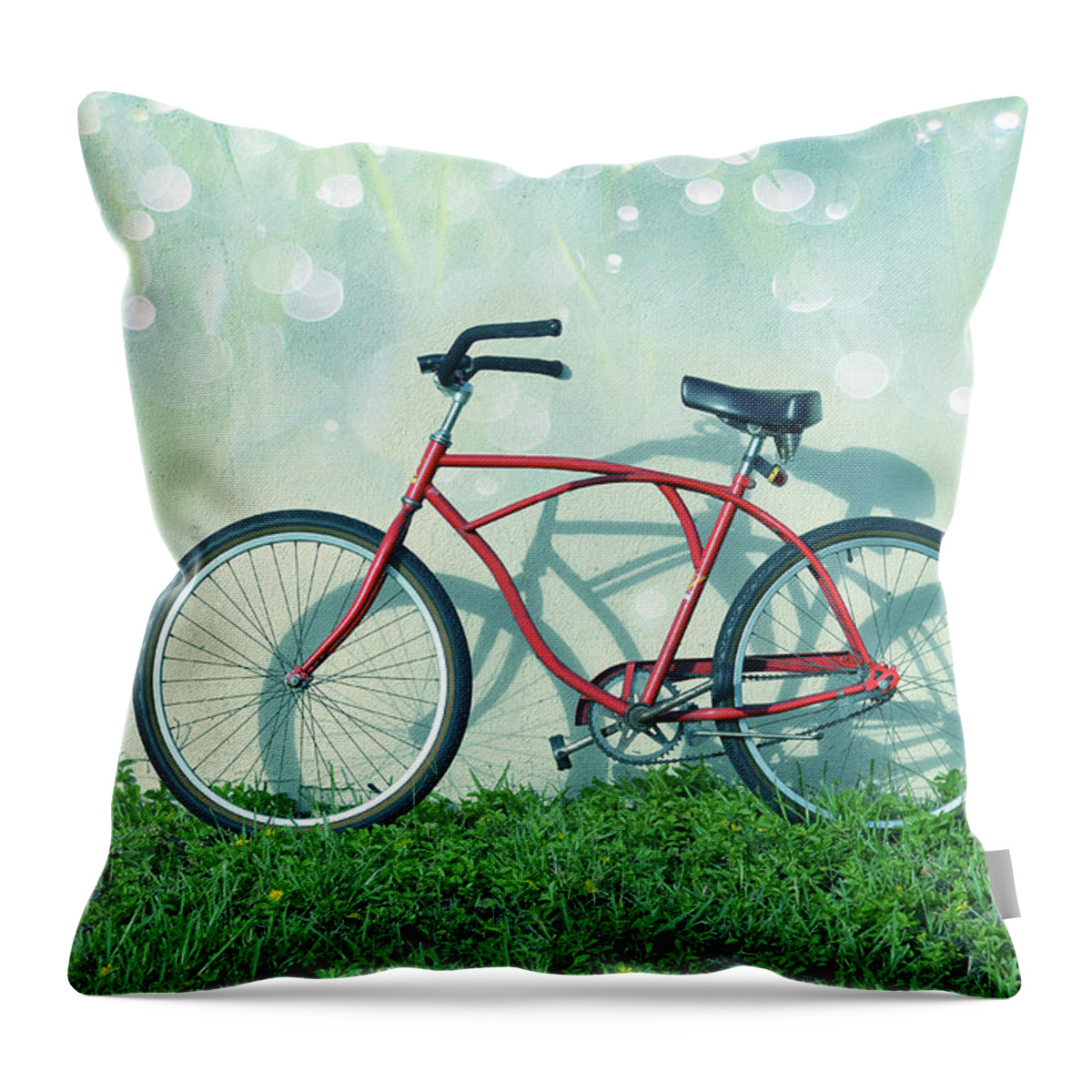 Bicycle Throw Pillow featuring the photograph Weekender Special by Laura Fasulo