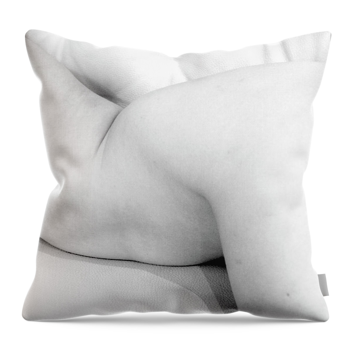 Body Throw Pillow featuring the photograph White body by Worldwide Photography
