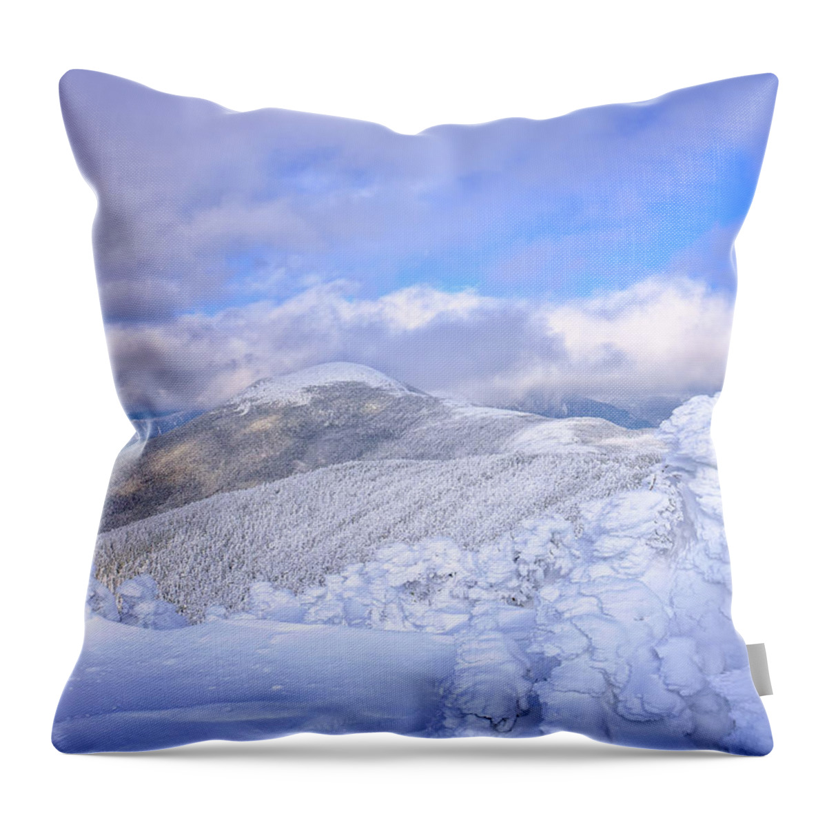 000 Footer Throw Pillow featuring the photograph White by Jeff Sinon